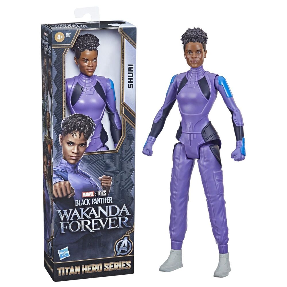Black Panther . Shuri Wakanda Forever Action Figure . Titan Hero Series . Marvel